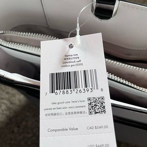 NWT Kate Spade laptop/work bag tote